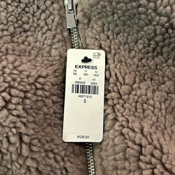 Express Teddy Bomber Jacket - Picture 7 of 7